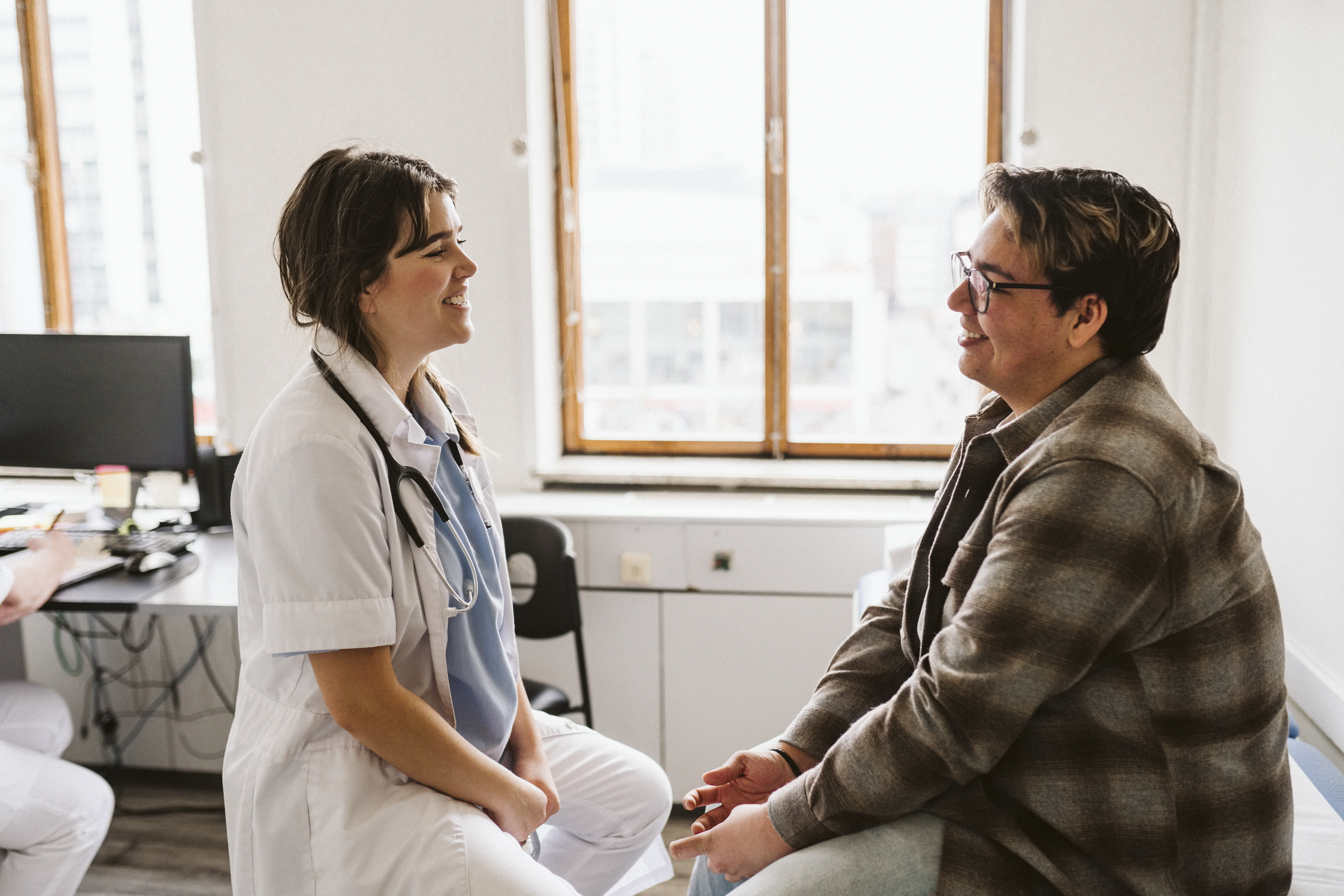 patient with doctor